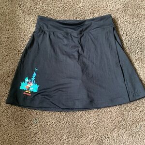Disney resort Black tennis /golf Skort with Castle Design size xs